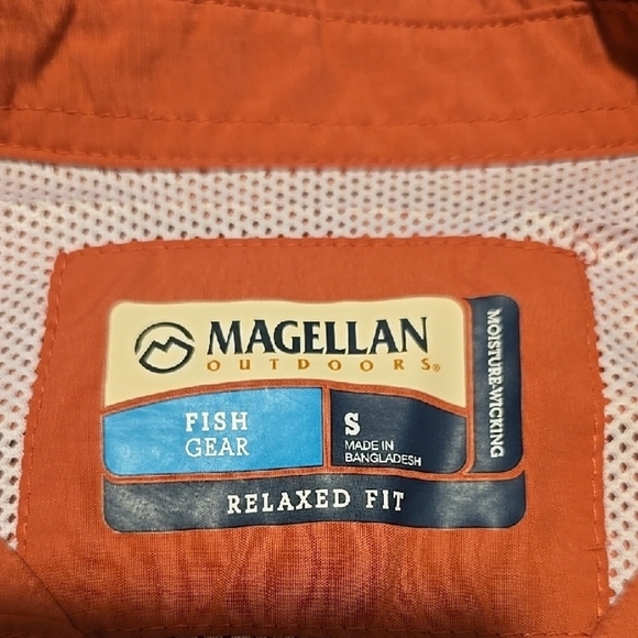 Magellan Outdoors Cabincore Pink Short Sleeve Fishing Shirt S - Picture 4 of 5